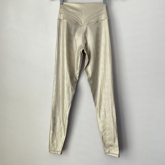 Buff Bunny Collection Leggings Size S Gold-tone Pull On Cobra Legacy - Picture 4 of 9